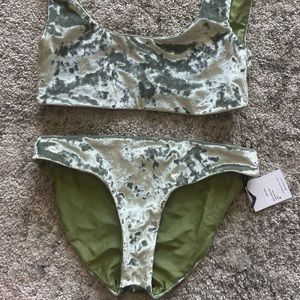 Green velvet Jade swimsuit, new with tags.